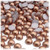 Half Dome Pearl, Plastic beads, 8mm, 144-pc, Rustic Copper Brown