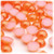 Half Dome Pearl, Plastic beads, 10mm, 10,000-pc, Fire Orange