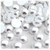 Half Dome Pearl, Plastic beads, 10mm, 10,000-pc, Pearl White