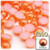 Half Dome Pearl, Plastic beads, 10mm, 1,000-pc, Fire Orange