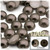 Half Dome Pearl, Plastic beads, 10mm, 1,000-pc, Milk Chocolate Brown