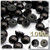 Half Dome Pearl, Plastic beads, 10mm, 1,000-pc, Pitch Black