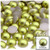 Half Dome Pearl, Plastic beads, 10mm, 144-pc, Bright Phosphoric Green