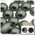 Half Dome Pearl, Plastic beads, 12mm, 10,000-pc, Charcoal Gray