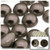 Half Dome Pearl, Plastic beads, 12mm, 10,000-pc, Milk Chocolate Brown