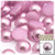 Half Dome Pearl, Plastic beads, 12mm, 10,000-pc, Satin Pink