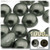 Half Dome Pearl, Plastic beads, 12mm, 1,000-pc, Charcoal Gray