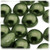 Half Dome Pearl, Plastic beads, 12mm, 1,000-pc, Olive Green