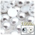 Half Dome Pearl, Plastic beads, 12mm, 1,000-pc, Pearl White
