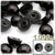 Half Dome Pearl, Plastic beads, 12mm, 1,000-pc, Pitch Black