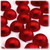 Half Dome Pearl, Plastic beads, 12mm, 144-pc, Pearl Red