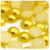 Half Dome Pearl, Plastic beads, 12mm, 144-pc, Sunshine Yellow