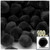 Acrylic Pom Pom, 38mm, 100-pc, Black