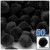 Acrylic Pom Pom, 38mm, 50-pc, Black