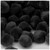 Acrylic Pom Pom, 38mm, 50-pc, Black