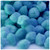 Acrylic Pom Pom, 38mm, 1,000-pc, Light Blue