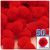 Acrylic Pom Pom, 38mm, 50-pc, Red