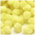 Acrylic Pom Pom, 38mm, 25-pc, Yellow