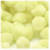 Acrylic Pom Pom, 51mm, 5-pc, Light Yellow