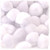 Acrylic Pom Pom, 51mm, 50-pc, White