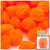 Acrylic Pom Pom, 51mm, 100-pc, Orange
