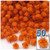 Pom Pom, 12mm, 50-pc, Orange