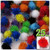 Pom Pom, 25mm-, 25-pc, Multi Mix