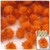 Pom Pom, 25mm-, 1,000-pc, Orange