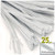 Stems, Polyester, 12-in, 25-pc, White Stems, Polyester, 12-in, 25-pc, White