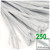 Stems, Polyester, 12-in, 250-pc, White