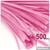 Stems, Polyester, 12-in, 500-pc, Hot Pink