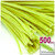 Stems, Polyester, 20-in, 500-pc, Neon Yellow