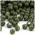 Plastic Faceted Beads, Opaque, 10mm, 500-pc, Army Green