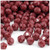 Plastic Faceted Beads, Opaque, 10mm, 500-pc, Burgundy