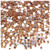 Rhinestones, Flatback, Round, 4mm, 1,000-pc, Light Orange