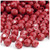 Plastic Faceted Beads, Opaque, 10mm, 250-pc, Red