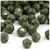 Plastic Faceted Beads, Opaque, 12mm, 500-pc, Army Green