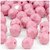 Plastic Faceted Beads, Opaque, 12mm, 500-pc, Pink