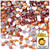 Rhinestones, Flatback, Round, 5mm, 1,000-pc, Orange