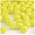 Plastic Faceted Beads, Opaque, 12mm, 25-pc, Yellow