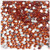 Rhinestones, Flatback, Round, 4mm, 10,000-pc, Orange