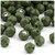 Plastic Faceted Beads, Opaque, 12mm, 50-pc, Army Green