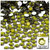 Rhinestones, Flatback, Round, 7mm, 1,000-pc, Olive Green