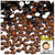 Rhinestones, Flatback, Round, 7mm, 144-pc, Beer Brown