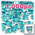 Rhinestones, Flatback, Butterfly, 15mm, 1,000-pc, Aqua Blue