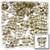 Rhinestones, Flatback, Butterfly, 15mm, 144-pc, Champagne Yellow