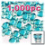 Rhinestones, Flatback, Butterfly, 20mm, 1,000-pc, Aqua Blue