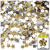 Rhinestones, Flatback, Flower, 6mm, 1,000-pc, Champagne Yellow