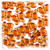 Rhinestones, Flatback, Butterfly, 20mm, 144-pc, Orange