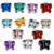 Rhinestones, Flatback, Butterfly, 20mm, 144-pc, Mixed Colors